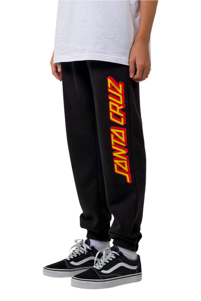 Santa Cruz | Boys Classic Strip Track Pant (Black)