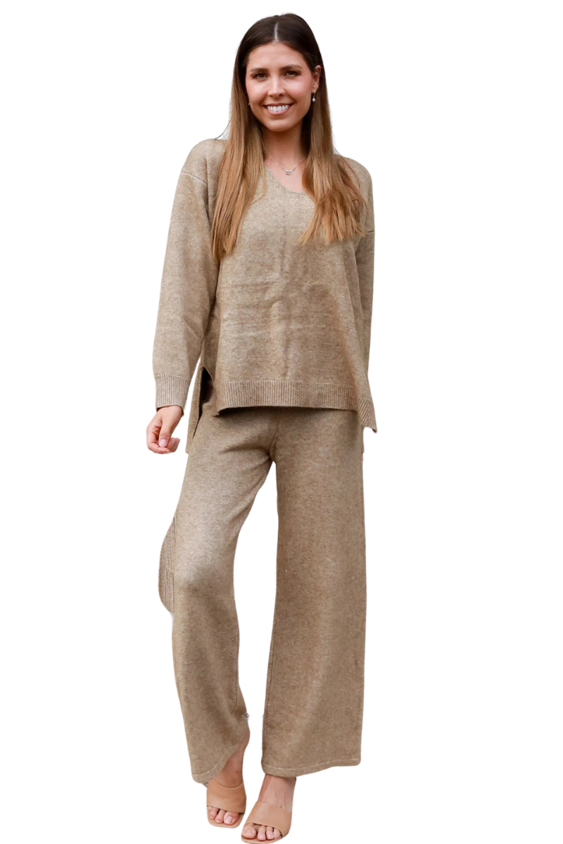 Charlotte The Label | Womens Chic Tracksuit Set (Sand)