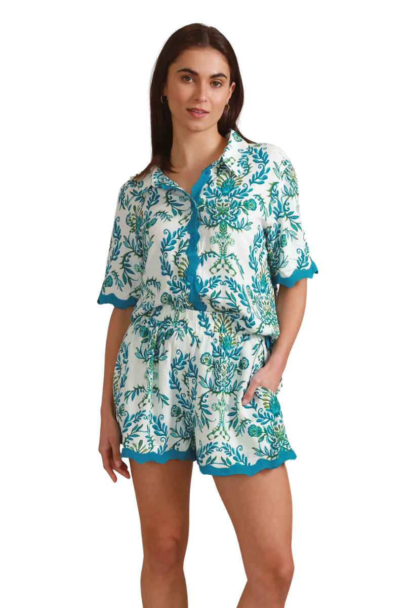 Dreamcatcher | Womens Kira Shorts (Blue)