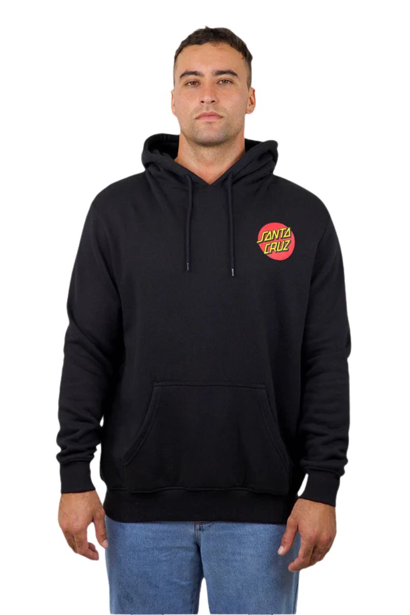 Santa Cruz | Mens Classic Dot Chest Hoody (Black)