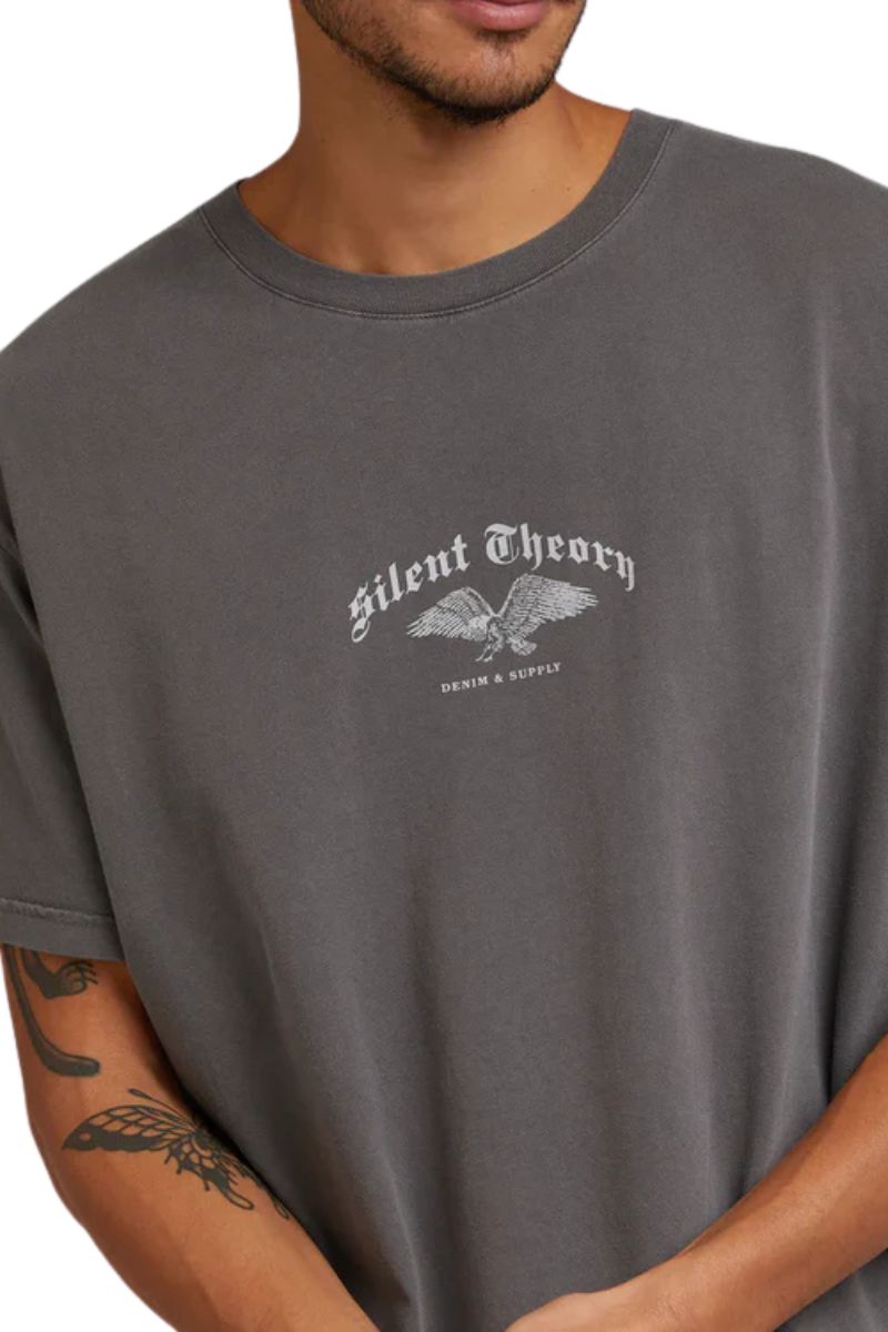 Silent Theory | Mens Jacob Eagle Tee (Coal)