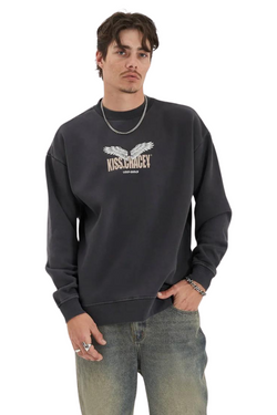 Kiss Chacey KSCY | Mens Glide Heavy Sweater (Pigment Asphalt)