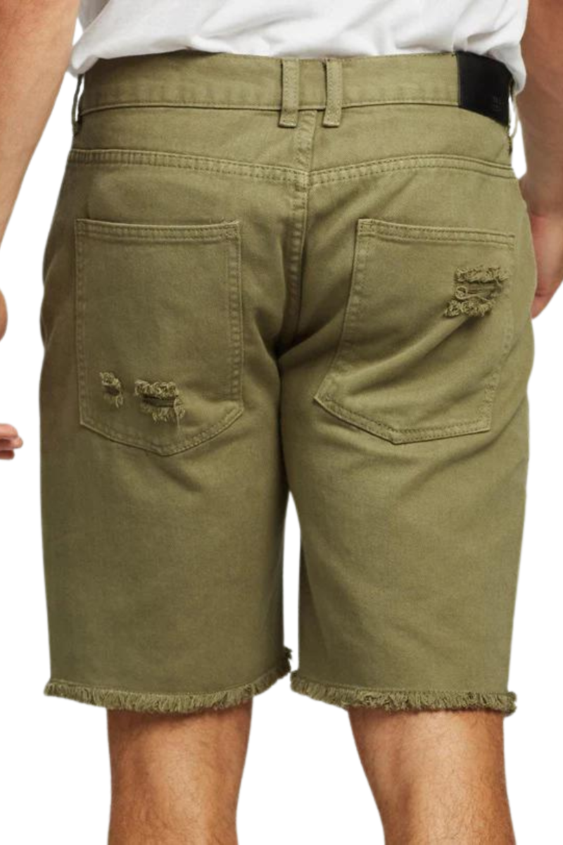 Silent Theory | Mens Ramble Ripped Short (Khaki)