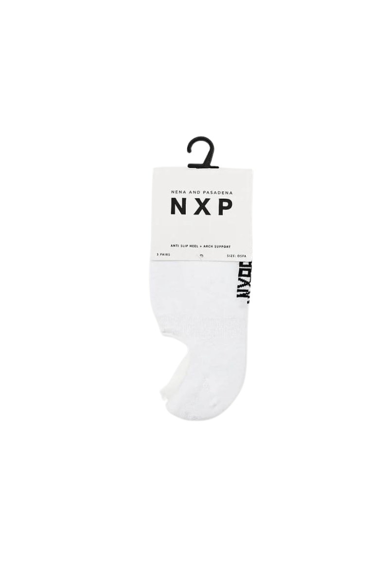 Nena And Pasadena NXP| Invisible Sock 3 Pk (White)