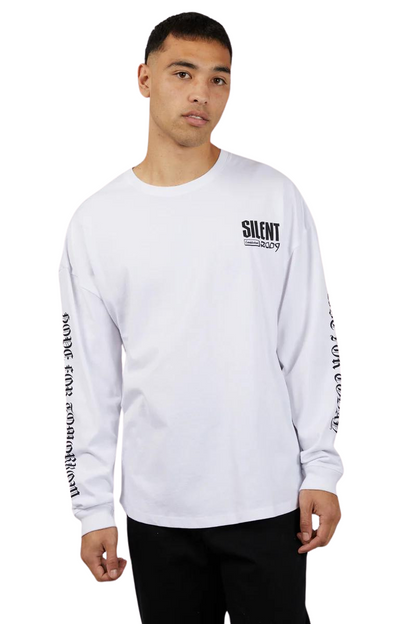 Silent Theory | Mens Uprising Top Ls Tee (White)