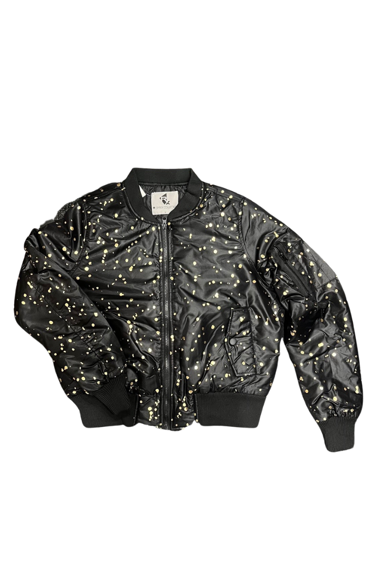 Original Deluxe | Womens Slim Fit Bomber Jacket (Gold)