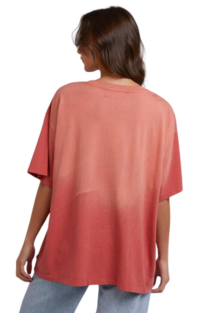 Silent Theory | Womens New Flame Tee (Washed Red)