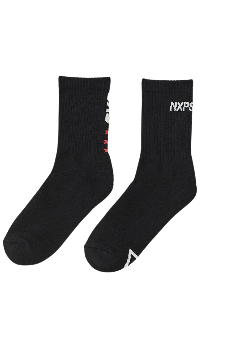 Nena And Pasadena NXP| Darkness 2 Pack Mid Sock (Black)