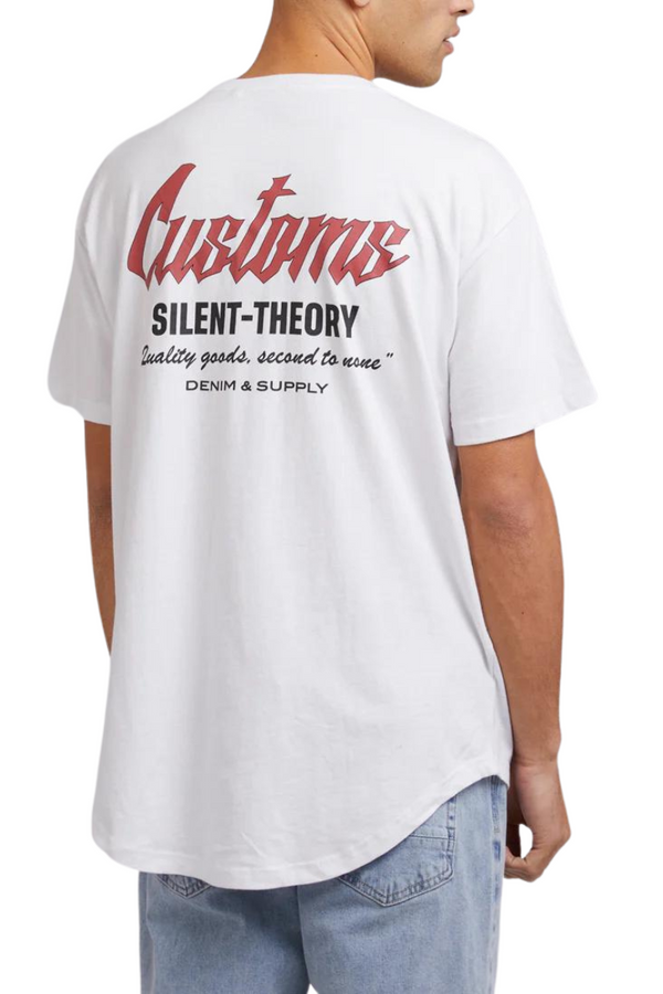 Silent Theory | Mens Customs Tee (White)