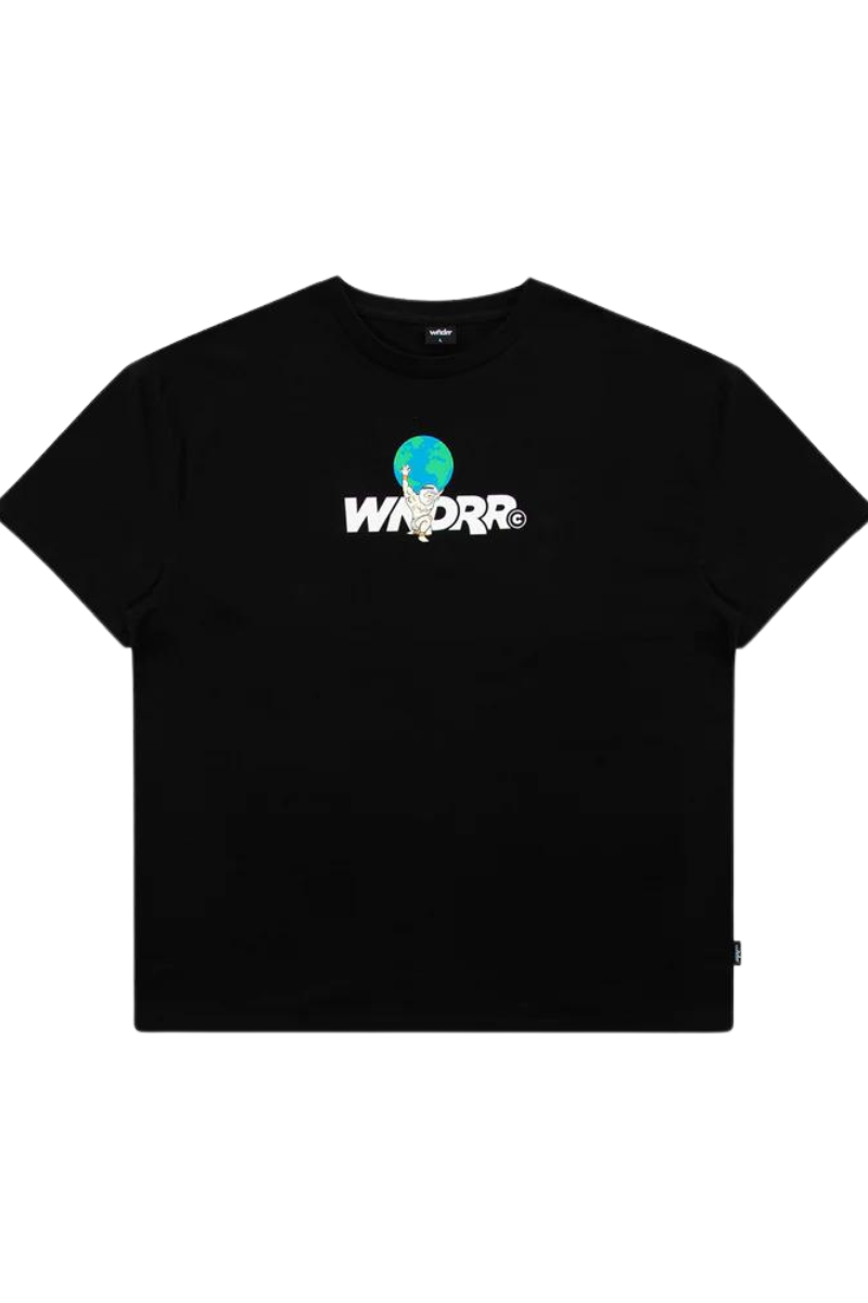 Wndrr | Mens Atlas Box Fit Tee  (Black)