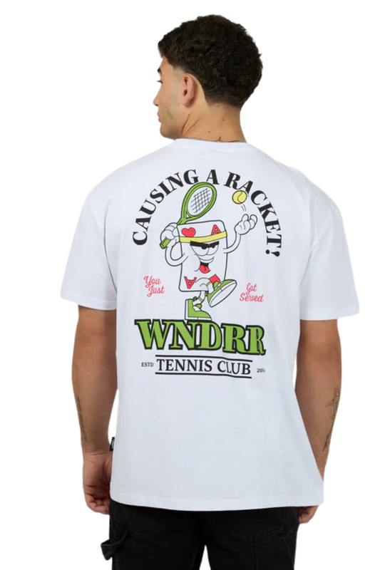 Wndrr | Mens Ace Box Fit Tee (White)