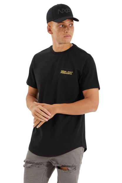 Nena & Pasadena NXP | Mens Level Dual Curved Tee (Jet Black)