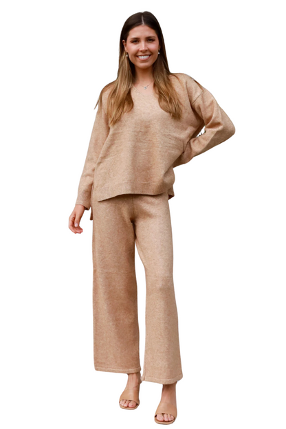 Charlotte The Label | Womens Chic Tracksuit Set (Nude)