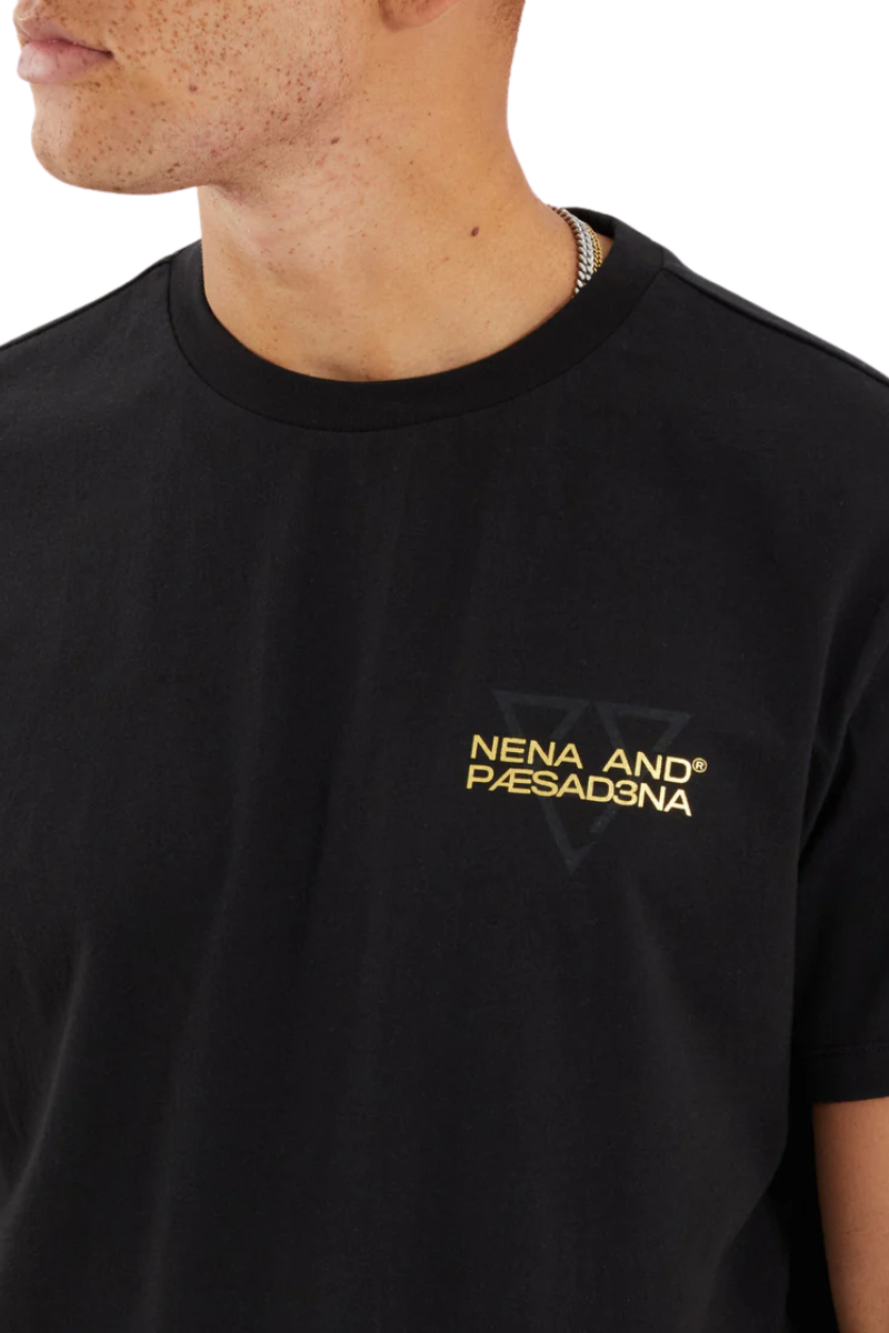 Nena & Pasadena NXP | Mens Level Dual Curved Tee (Jet Black)