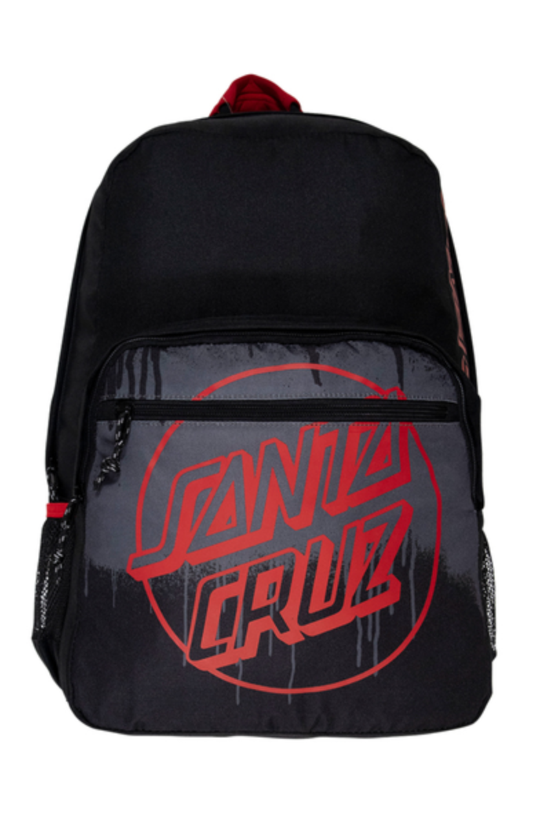 Santa Cruz | Unisex Opus Dot Drip Backpack (Black)