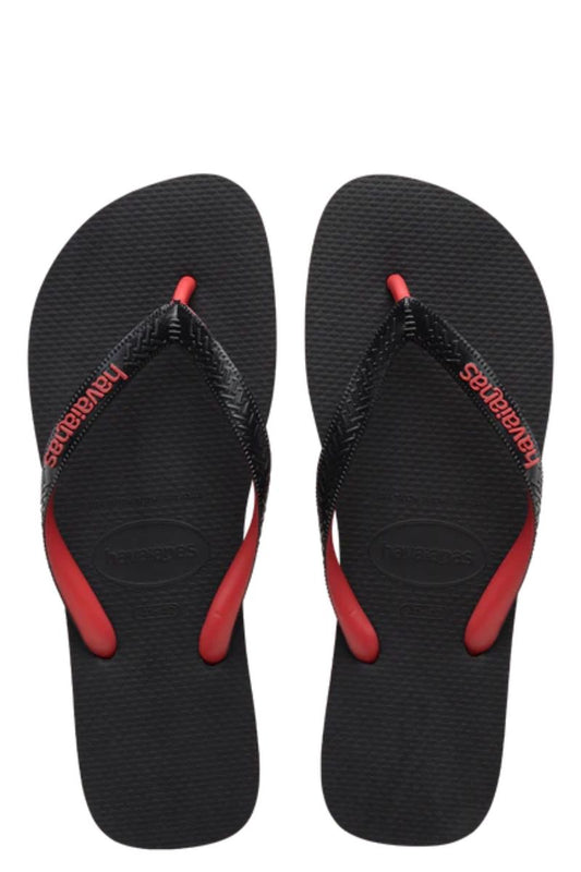 Havaianas | Mens Top Mix Thongs (Black/Red)