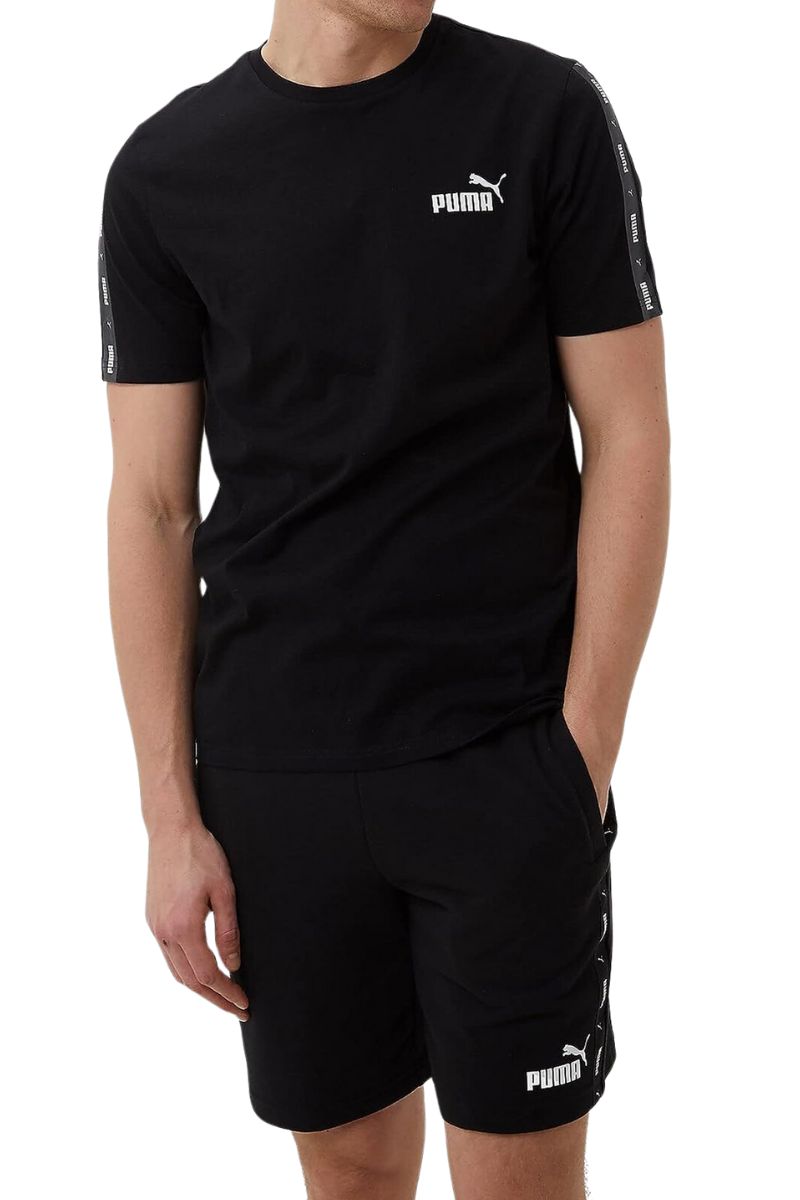 Puma | Mens Ess+ Tape Tee (Black)