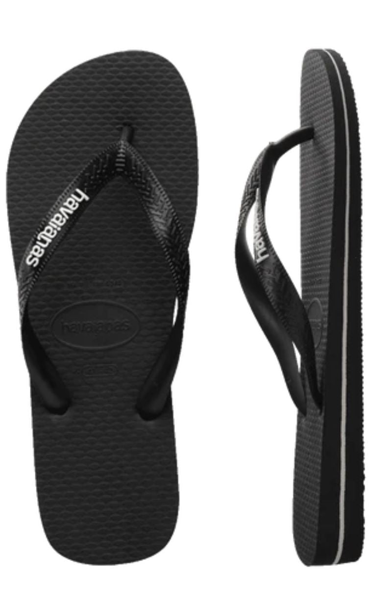 Havaianas | Kids Rubber Logo (Black Glacial White)