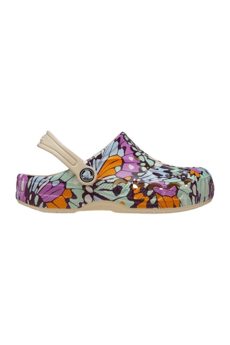 Crocs | Kids Baya Seasonal Printed Clog (Winter White)