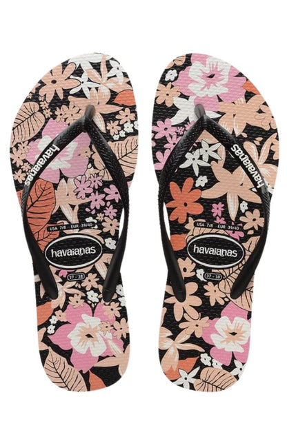 Havaianas | Womens Slim Ditsy Bloom (Black)