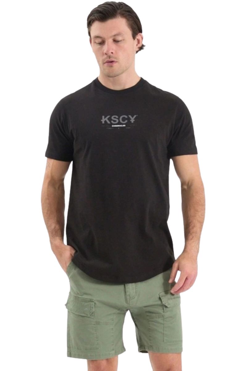 Kiss Chacey KSCY | Mens Chronicles Dual Curved Tee (Black)