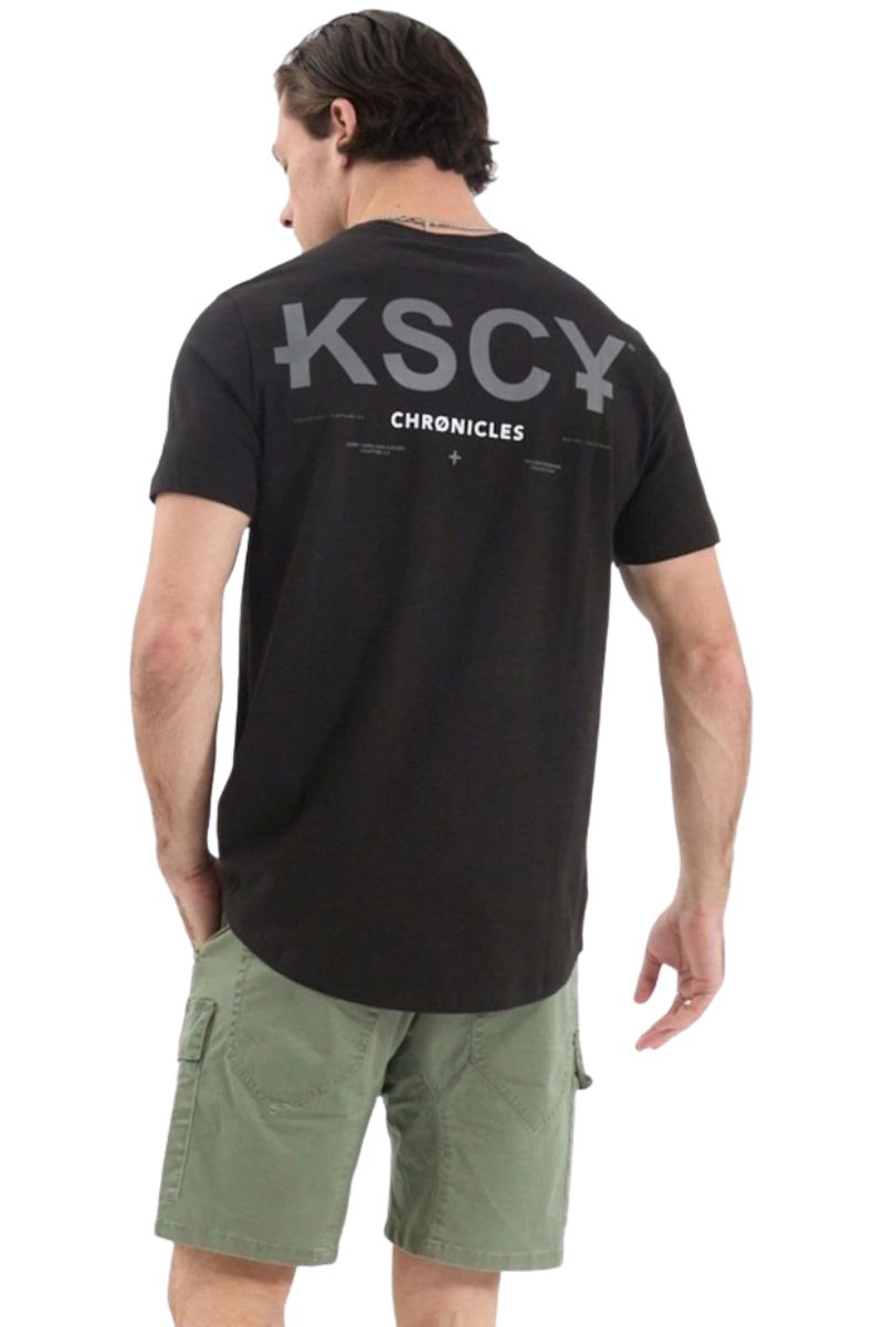 Kiss Chacey KSCY | Mens Chronicles Dual Curved Tee (Black)