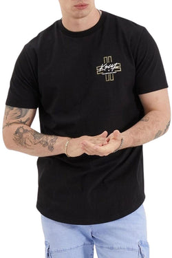 Kiss Chacey KSCY | Mens Lent Dual Curved Tee (Jet Black)