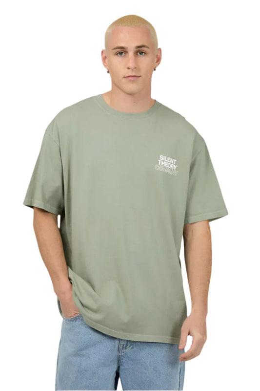 Silent Theory | Mens Stacked Tee (Sage)