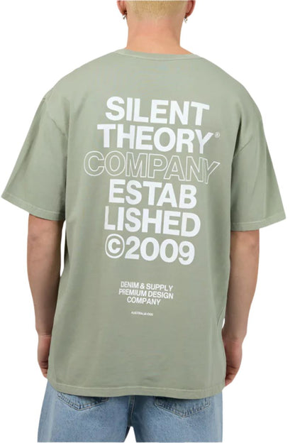 Silent Theory | Mens Stacked Tee (Sage)