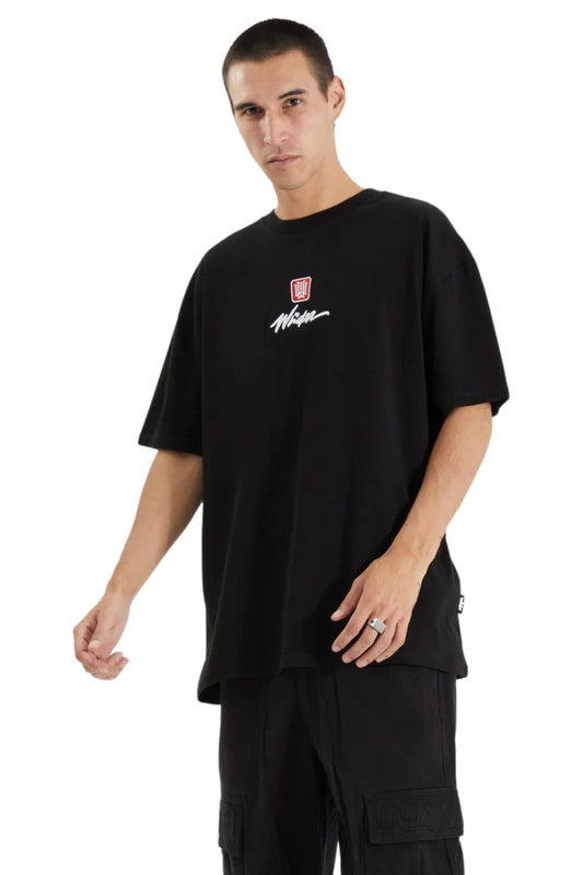 Wndrr | Mens Detone Box Fit Tee (Black)