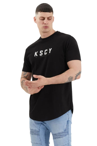 Kiss Chacey KSCY | Mens Ilment Dual Curved Tee (Jet Black)