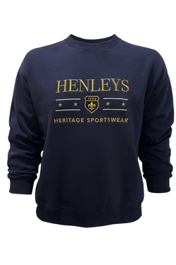 Henleys | Mens Academic Crew Sweater (Navy)