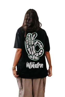 Wndrr | Mens Bones Box Fit Tee (Black)