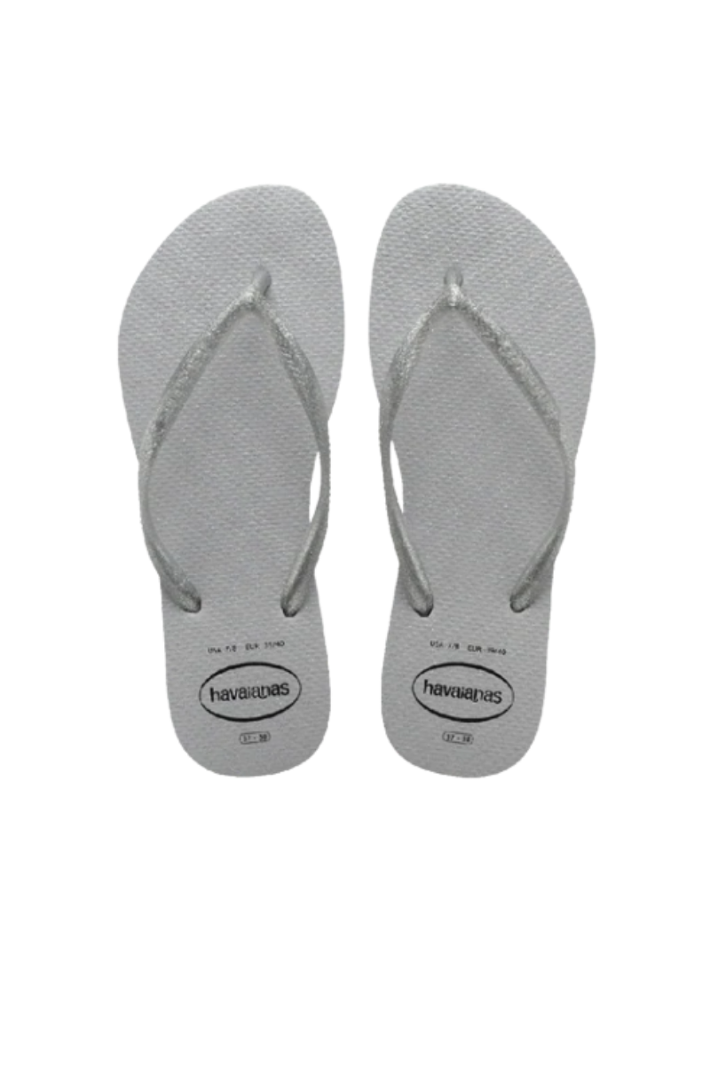 Havaianas | Kids Slim Gloss Thongs (Ice Grey)