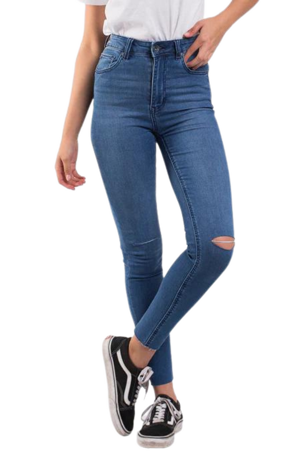 Silent Theory | Womens Vice Hi Skinny Jean (Denim Blue)