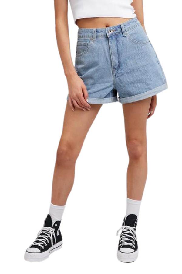 Silent Theory | Womens Union High waisted Short (Light Blue)