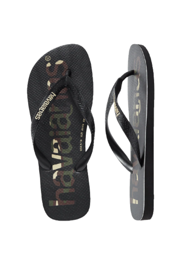 Havaianas | Kids Top Logo Mania Thongs (Black)