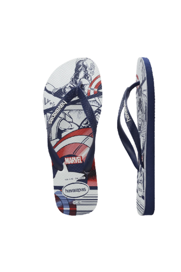 Havaianas | Kids Top Marvel Thongs (Navy Black)