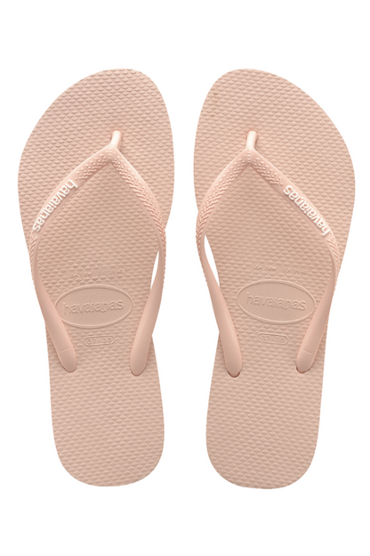 Havaianas | Kids Slim Rubber Logo Thongs (Ballet Rose)