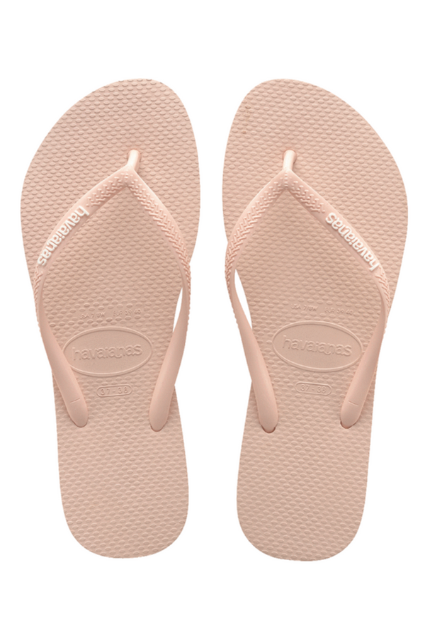 Havaianas | Kids Slim Rubber Logo Thongs (Ballet Rose)