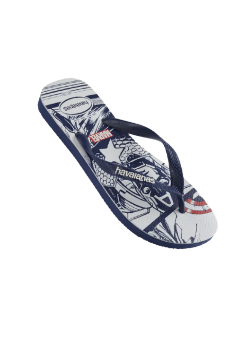 Havaianas | Kids Top Marvel Thongs (Navy Black)