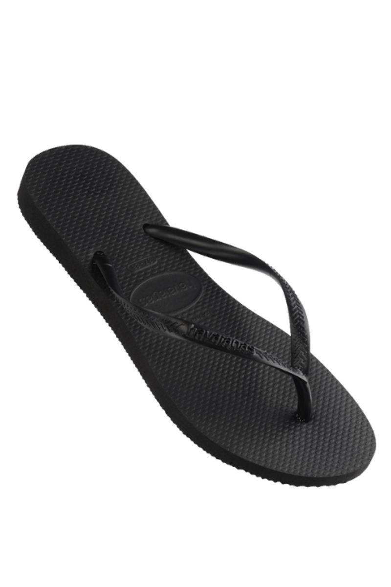 Havaianas | Womens Slim Basic Black Thongs (Black)